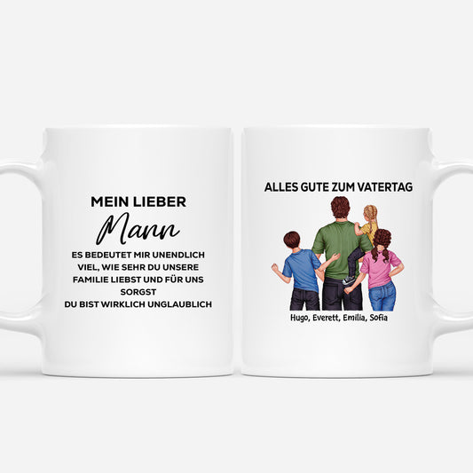 4631MGE1 du bist wirklich unglaublich personalisierte tasse papa_ 4631MTLMB