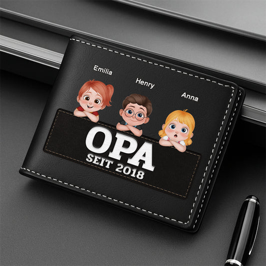 4642JGE2 papa seit kinder chibi geldborse personalisiert_ papa 4642JTMNB