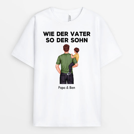 4686AGE1 wie der vater so das kind t shirt papa personalisiert_ 4686A5L5B