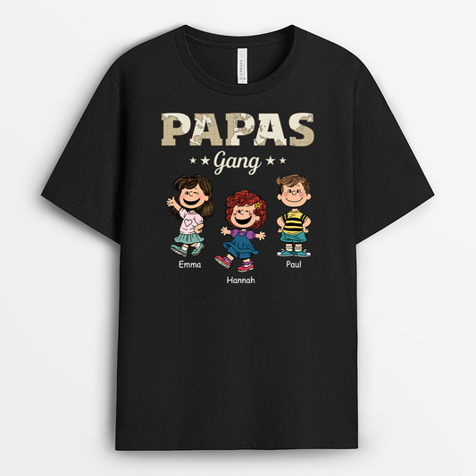 4694AGE1 papas gang weltkarte peanuts stil t shirt papa personalisiert_ 4694A5H8B