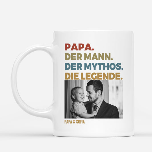 4742MGE1 papa der mann der mythos die legende personalisierte tasse papa_ mit foto 4742MKL5B