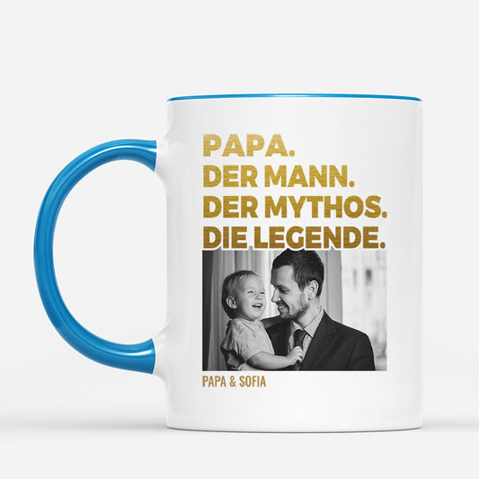 4742MGE2 papa der mann der mythos die legende personalisierte tasse papa_ mit foto 4742MKL5B