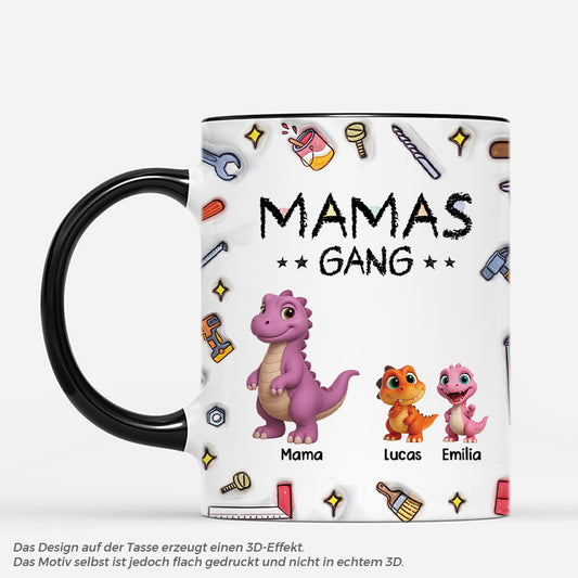 4781MGE2 3d druck effekt papas gang dinosaurier werkzeug personalisierte tasse papa 4781M3T5B