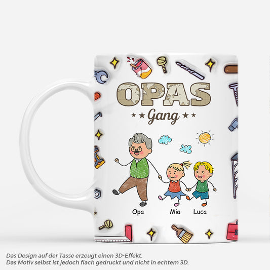 4816MGE1 papas gang werkzeuge strichmannchen personalisierte tasse papa 4816M6M5B
