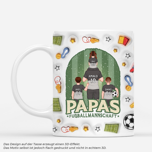 4819MGE1 3d druck effekt papas dreamteam fussball personalisierte tasse papa_ 4819M