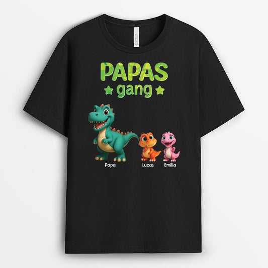 4837AGE1 papas gang kinder dinosaurier t shirt papa personalisiert_ 4837AKT5B