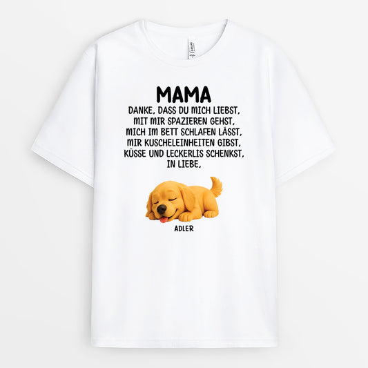 4851AGE2 schonen vatertag danke dass du mich liebst personalisierte hunde t shirts 4851ATYNC