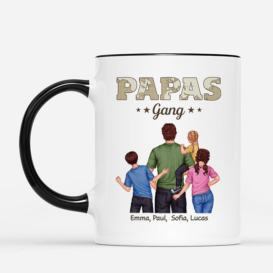 4855MGE2 papas gang weltkarte getragen von papa personalisierte tasse papa 4855MKL0B