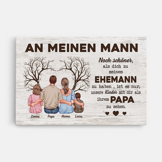 4864CGE1 an meinen mann schonnen vatertag personalisierte leinwand papa_ 4864C6YTB