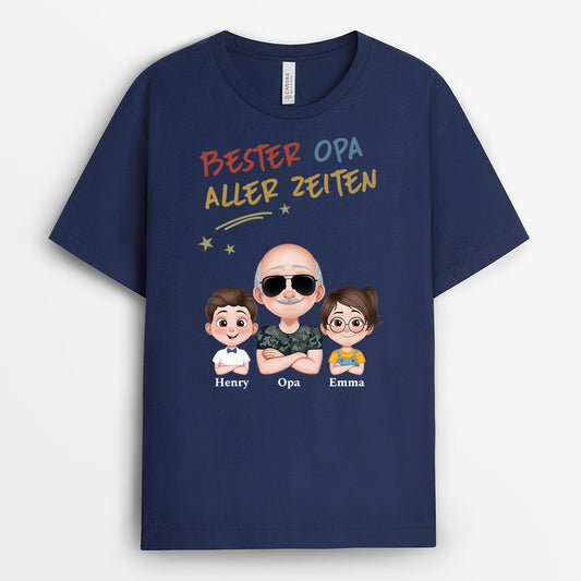 4874AGE2 bester papa aller zeiten kinder armeemuster t shirt papa personalisiert_ 4874A5T0B