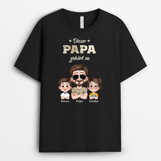 4880AGE1 dieser papa gehort zu armeemuster t shirt papa personalisiert_ 4880A5H0B