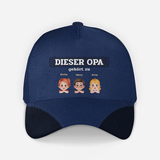 4889JGE2 dieser papa gehort zu cartoon cap personalisieren papa 4889JTMNB
