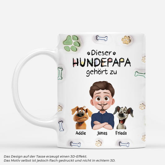 4891MGE1 3d druck effekt dieser hundepapa gehort zu hunde tasse personalisiert_ 4891MKH0C