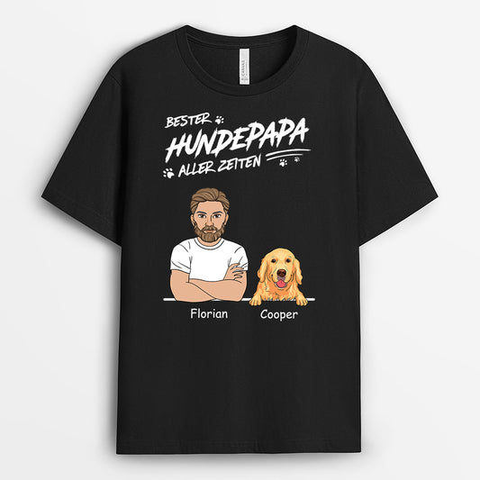 4906AGE1 bester hundepapa aller zeiten cooles t shirt hund personalisiert 4906A3Q8C