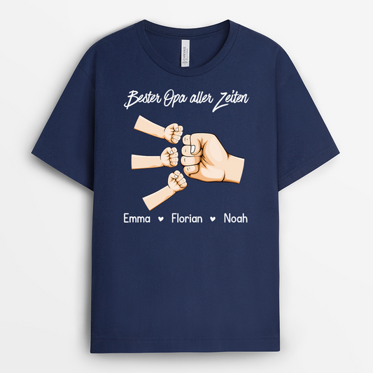 4912AGE2 bester papa aller zeiten basic t shirt papa personalisiert 4912A8I7B