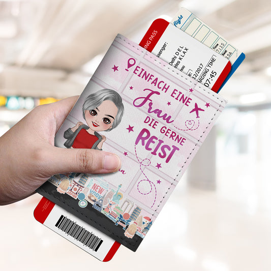 4947OGE2 ein madchen das reisen liebt reisepasshulle personalisiert_ frauen 4947O3LNA