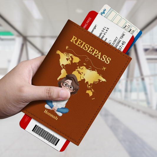 4969OGE2 mann frau cartoon personalisierte reisepasshulle manner frauen 4969O3H0B