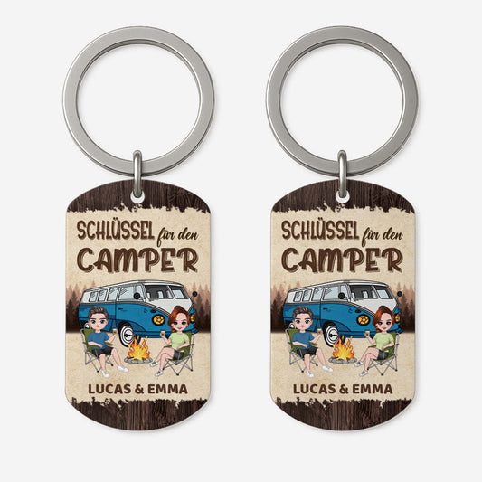 4994JGE1 schlussel fur den camper aluminium schlusselanhanger personalisiert paar_ 4994JTQTG
