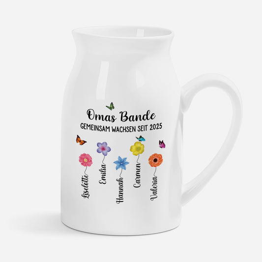 5030OGE1 omas bande keramik vase personalisiert_ oma 5030OK4MA