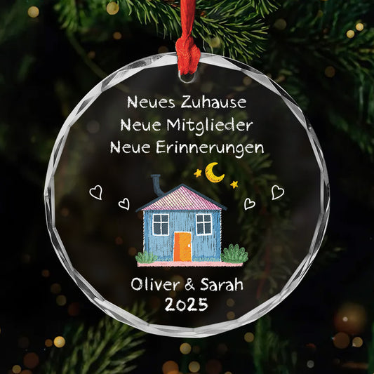 5038OGE1 neues zuhause neue mitglieder neue erinnerungen farbe personalisierte glas ornamente_ paar zum einzug 5038OTLNG