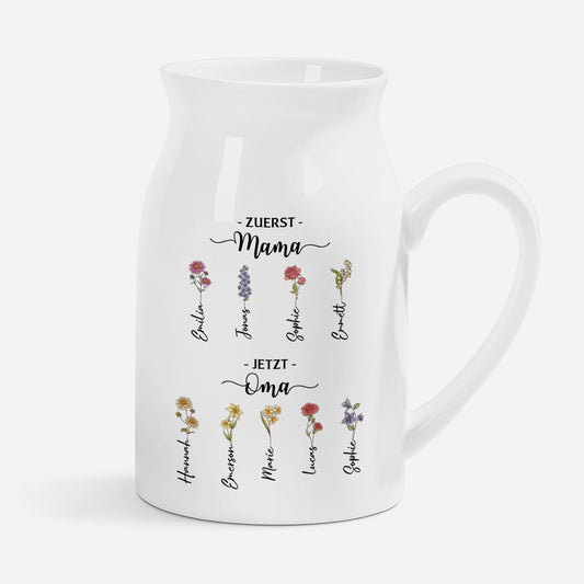 5040OGE1 zuerst mama jetzt oma keramik vase personalisiert_ paar 5040OTYNA