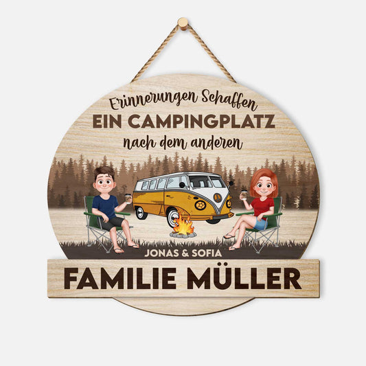 5055QGE1 erinnerungen schaffen turschild holz personalisiert_ paar camping 5055QTGAG