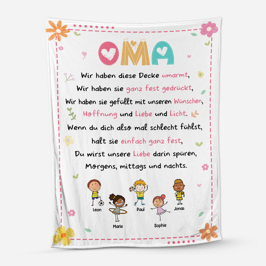 5059BGE1 omas schatze kuscheldecke personalisiert_ oma enkelkind 5059B6KNA