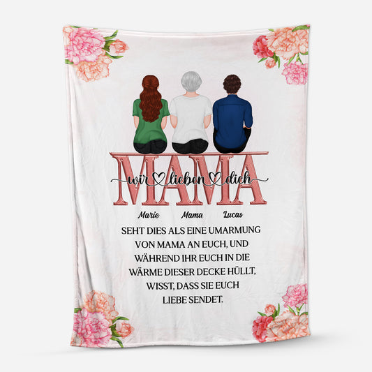 5062BGE1 sieh dies als eine umarmung von mama an dich kuscheldecke personalisiert_ zur erinnerung 5062B6GMA