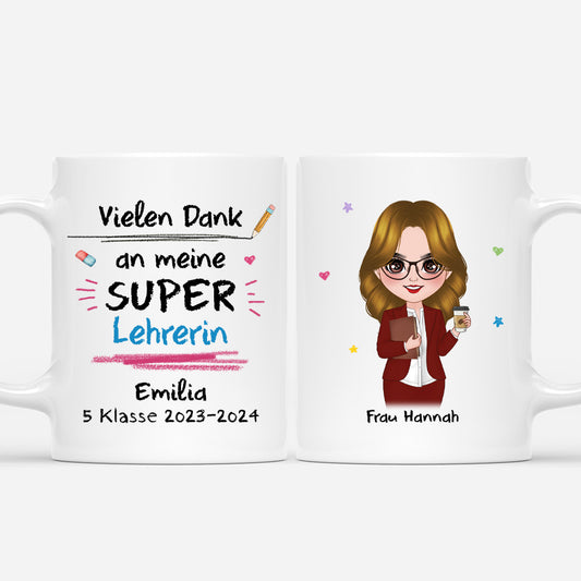 5093MGE1 vielen dank super lehrerin tasse lehrerin personalisiert_ mit foto 5093M8YAT