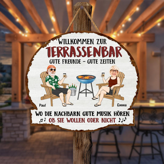5111QGE2 gute freunde gute zeiten holzschild personalisiert paar 5111Q6KAI
