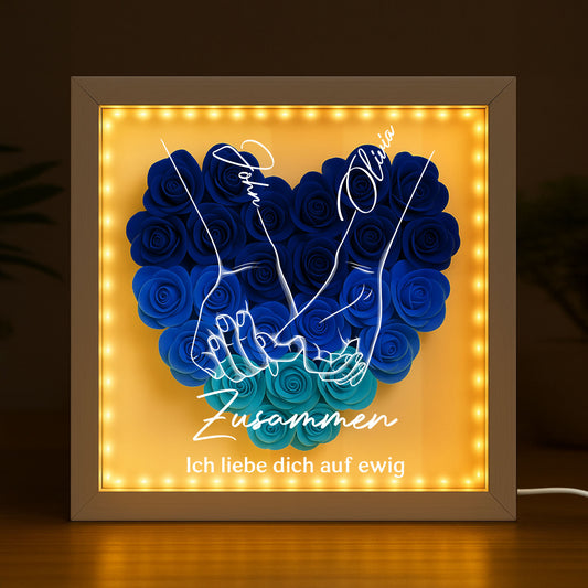 5150OGE2 vom ersten kuss bis zum letzten atemzug personalisierte paar geschenke blumen 3d bilderrahmen 5150otvng