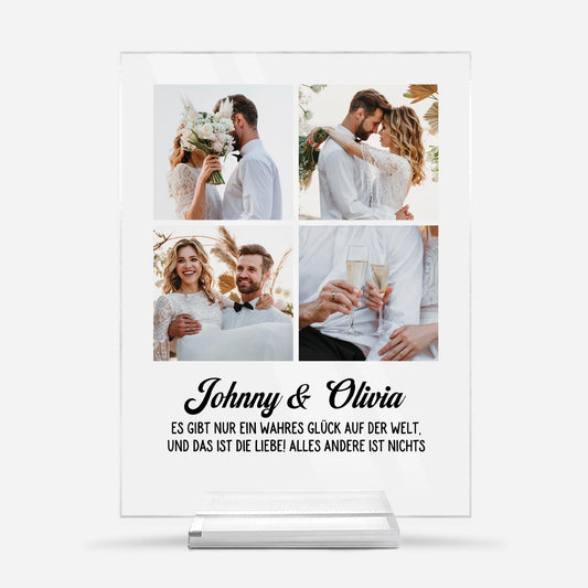 5180RGE1 schatz personalisierte acryl plakette mit fotos paar 5180R665G
