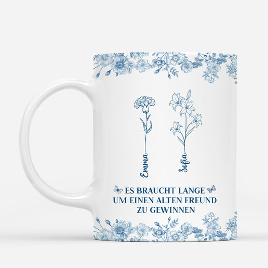 5193MGE1 blumen toile de jouy personalisierte tasse freundinnen_ 5193M3YAF