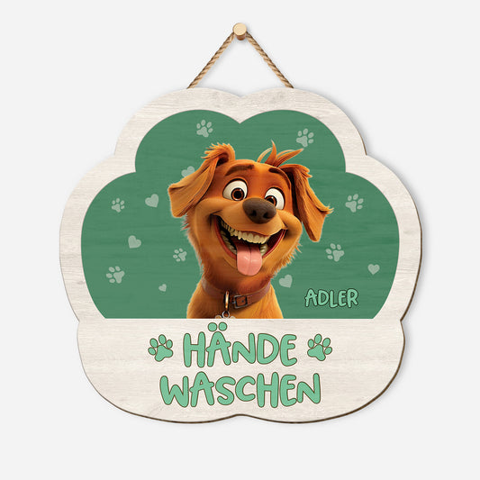 5214QGE1 pfoten waschen hande waschen turschild hund personalisiert_ holz 5214QK6NC