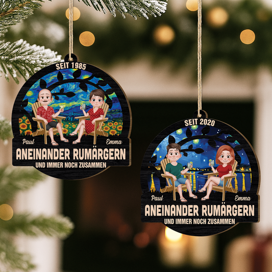 5216OGE2 rumargern und immer noch zusammen personalisierte 1 schicht holz ornamente weihnachten fur queere menschen 5216O3MMG