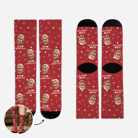 5302JGE1 ich liebe dich personalisierte socken foto_ paar mit gesicht 5302J8LMG