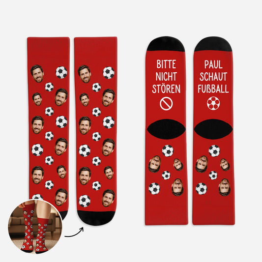 5312JGE1 bitte nicht storen personalisierte socken foto_ mann mit gesicht sportarten 5312JTQMB