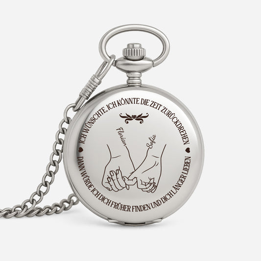 5334OGE1 ich wunschte ich konnte die zeit zuruckdrehen personalisierte taschenuhr_ paar 5334OTQ5G