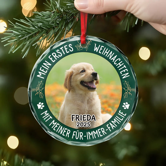 5353OGE2 mein erstes weihnachten personalisierter weihnachtsschmuck_ aus glas katze mit foto 5353OTGMD_5c60581a 1e98 4ca4 97bb 5ea544c781fb