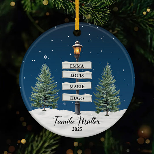 5381OGE1 personalisiertes weihnachtsornament aus keramik fur die familie 5381OTQZI