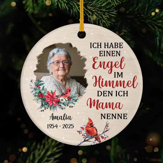 5386OGE1 ich habe einen engel im himmel personalisierte keramik ornamente mit foto zur erinnerung 5386O6TAA
