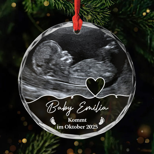 5396OGE1 wann kommt mein baby_ personalisierte glas ornamente werdende mama mit foto 5396O8QTA