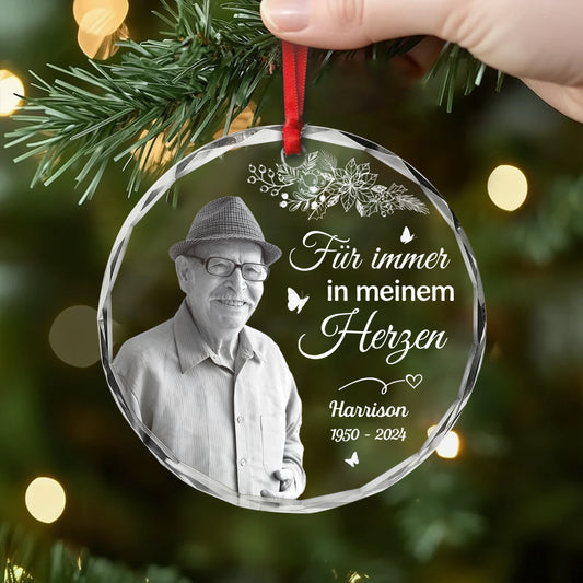 5399OGE2 ich bin immer bei dir personalisierte glas ornamente mit foto zur erinnerung mama 5399O8MNA