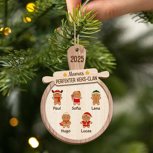 5412OGE2 omas perfekter keks clan personalisierte 2 schicht holz ornamente weihnachten oma 5412OKTZA