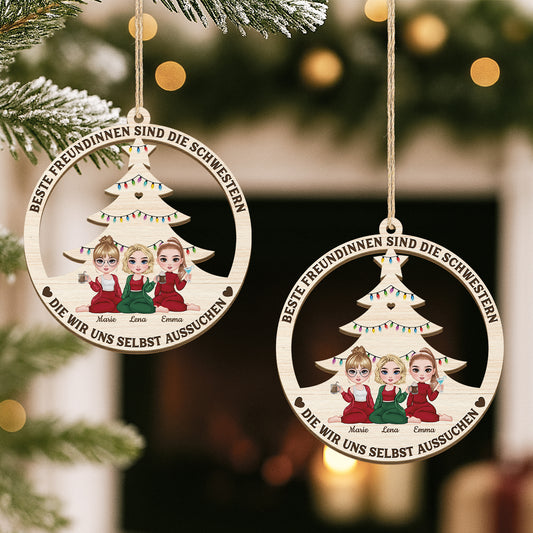 5416OGE2 definition beste freundinnen personalisierte 1 schicht holz ornament weihnachten beste freunde 5416O6TZF