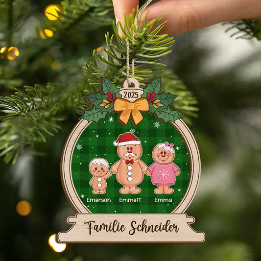 5462OGE2 lebkuchen familie_ personalisierte 2 schicht holz ornamente weihnachten 5462OTTQI