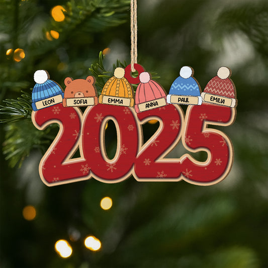 5465OGE1 frohe weihnachten personalisierte 1 schicht holz ornamente familie 5465OTQTI