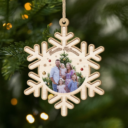 5479OGE1 familie personalisierte 1 schicht holz ornamente weihnachten mit foto 5479OKQQI
