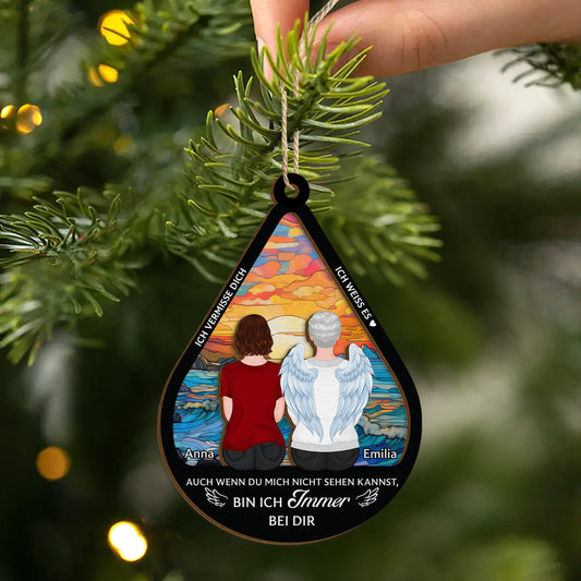 5508OGE2 ich bin immer bei dir personalisierte 2 schicht holz ornamente papa zur erinnerung 5508O8LCA