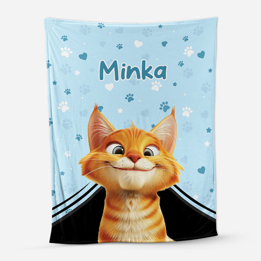 5532BGE1 katzen niedliche kuscheldecke personalisiert_ 5532B3LTD